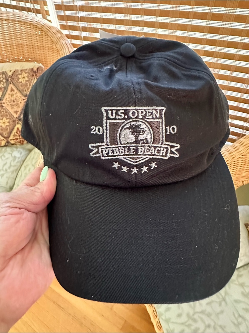 NWT U.S. Open Pebble Beach 2010 Black Baseball Cap